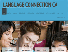 Tablet Screenshot of languageconnectionca.com